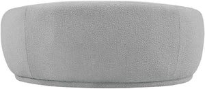 Hyde Boucle Fabric / Engineered Wood / Foam Contemporary Grey Boucle Fabric Loveseat - 64" W x 38" D x 27.5" H