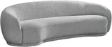 Hyde Boucle Fabric / Engineered Wood / Foam Contemporary Grey Boucle Fabric Sofa - 89.5" W x 38" D x 27.5" H