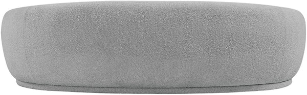 Hyde Boucle Fabric / Engineered Wood / Foam Contemporary Grey Boucle Fabric Sofa - 89.5" W x 38" D x 27.5" H