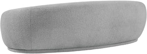 Hyde Boucle Fabric / Engineered Wood / Foam Contemporary Grey Boucle Fabric Sofa - 89.5" W x 38" D x 27.5" H