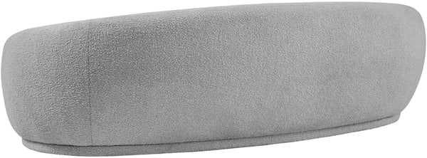 Hyde Boucle Fabric / Engineered Wood / Foam Contemporary Grey Boucle Fabric Sofa - 89.5" W x 38" D x 27.5" H