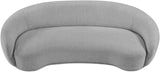 Hyde Boucle Fabric / Engineered Wood / Foam Contemporary Grey Boucle Fabric Sofa - 89.5" W x 38" D x 27.5" H