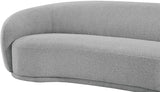 Hyde Boucle Fabric / Engineered Wood / Foam Contemporary Grey Boucle Fabric Sofa - 89.5" W x 38" D x 27.5" H