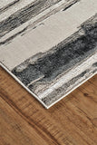 Micah Modern Metallic Gradient Rug, Silver/Black, 8ft x 11ft Area Rug