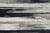 Micah Gradient Streak Metallic Rug, Black/Metallic Silver, 8ft x 11ft Area Rug