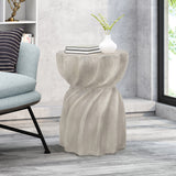 Noble House Canis Indoor Contemporary Lightweight Concrete Accent Side Table