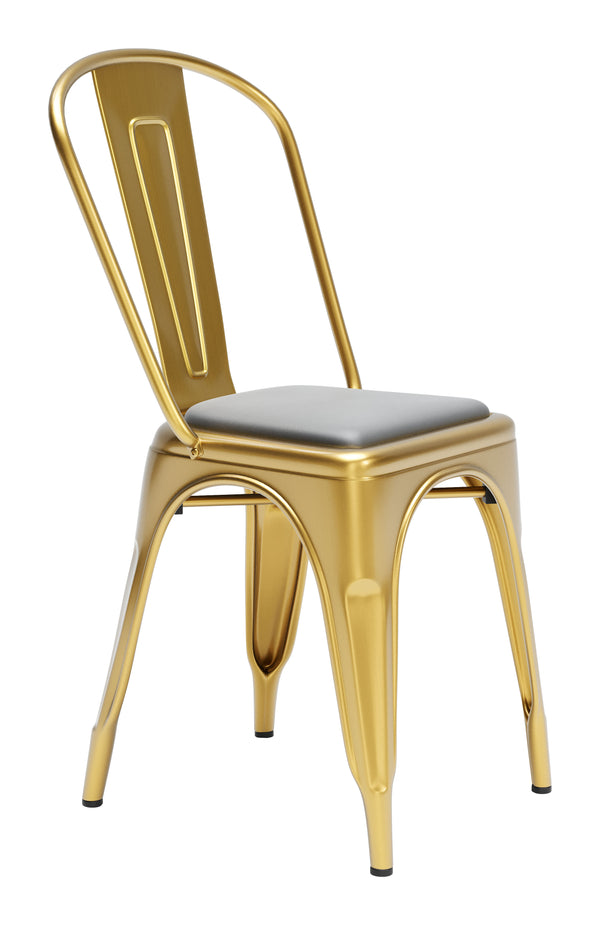 Zuo Modern Elio 100% Leather, Foam Modern Commercial Grade Cushions Gray 100% Leather, Foam