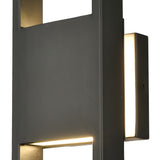 Reflection Point 15'' HighLED Outdoor Sconce - Matte Black