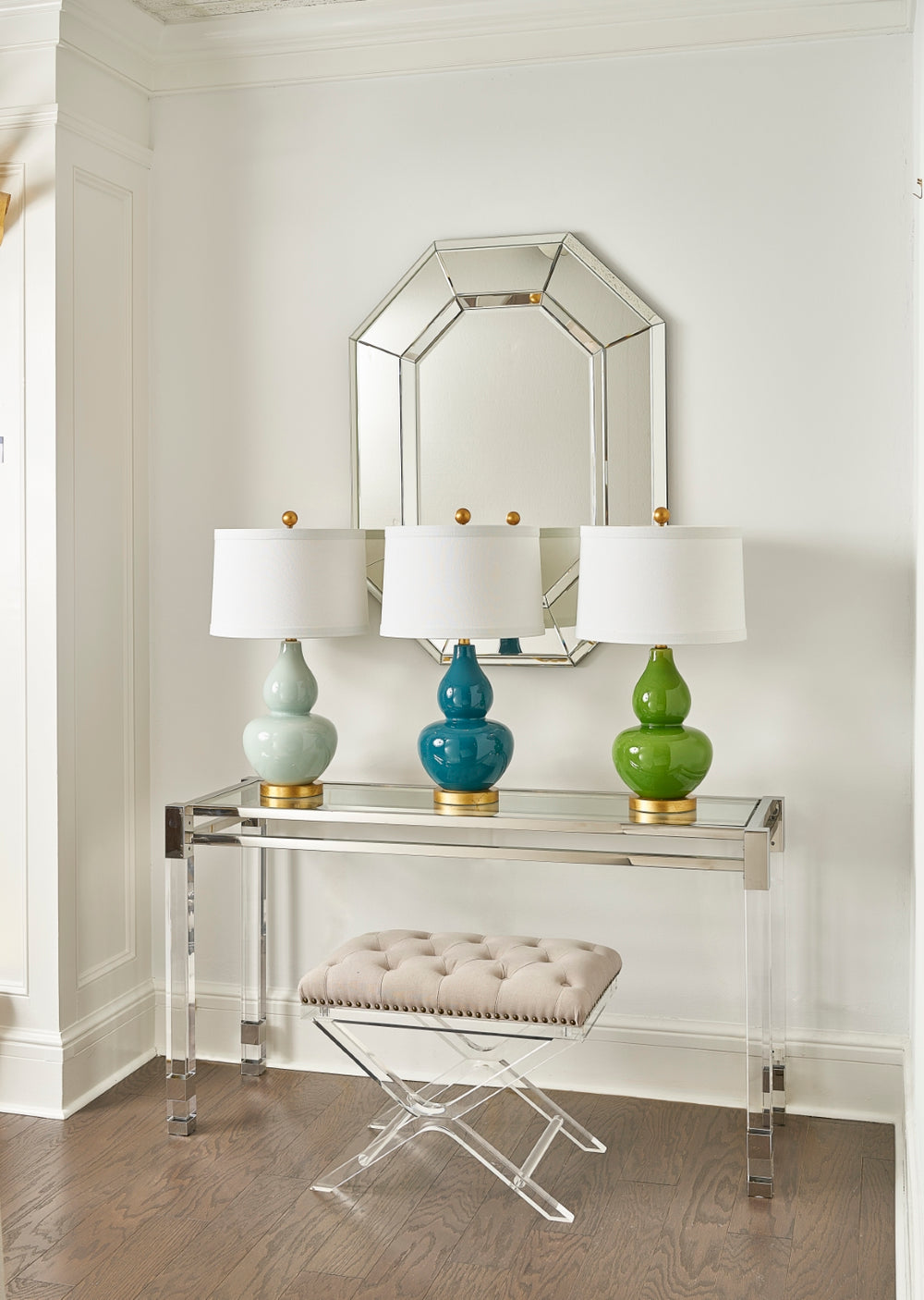 Gourd Lamp - Celadon