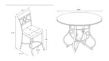 Hamilton 5Pc Stationary Dining Set 