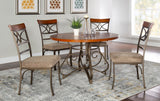 Hamilton 5Pc Stationary Dining Set 