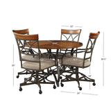 Hamilton 5Pc Swivel Dining Set