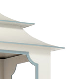 Tole Pagoda Lantern - Gray