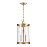 Mendoza 10.25'' Wide 3-Light Pendant - Brushed Gold