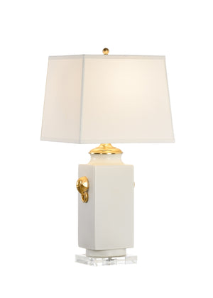 Chinese Vase Lamp - White