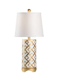 Bamboo Squares Lamp - Gold