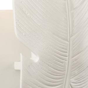 Florida Wall Sconce - Elegant Tropical Leaf Design in White Aluminum for Chic Home Decor