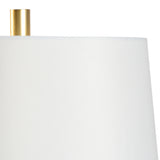 Round White Crosby Lamp