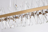 Bethel Gold LED Chandelier in Stainless Steel & Crystal