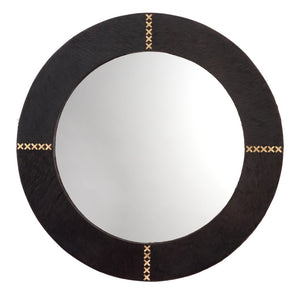 Jamie Young Co. Round Cross Stitch Mirror 6CROS-LGES