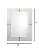 Jamie Young Co. Cross Stitch Rectangle Mirror 6CROS-RECTWH