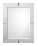 Jamie Young Co. Cross Stitch Rectangle Mirror 6CROS-RECTWH