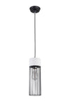 Bethel Grey Single Pendant Lighting in Metal