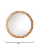 Jamie Young Co. Relief Carved Round Mirror 6RELI-RNDNA