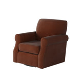 Fusion 602S-C Transitional Swivel Chair 602S-C Bella Burnt Orange Swivel Chair