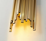 Bethel Gold Wall Sconce in Stainless Steel