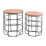 Contemporary Metal/wood, Set of 2 -  21/23