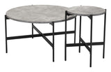 Zuo Modern Malo MDF, Steel Modern Commercial Grade Coffee Table Gray, Black MDF, Steel