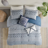 Dora Global Inspired Organic Cotton Chambray 3 Piece Comforter Set