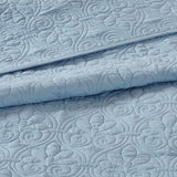 Madison Park Quebec Transitional 100% Polyester Solid Reversible Bedspread Set MP13-6448