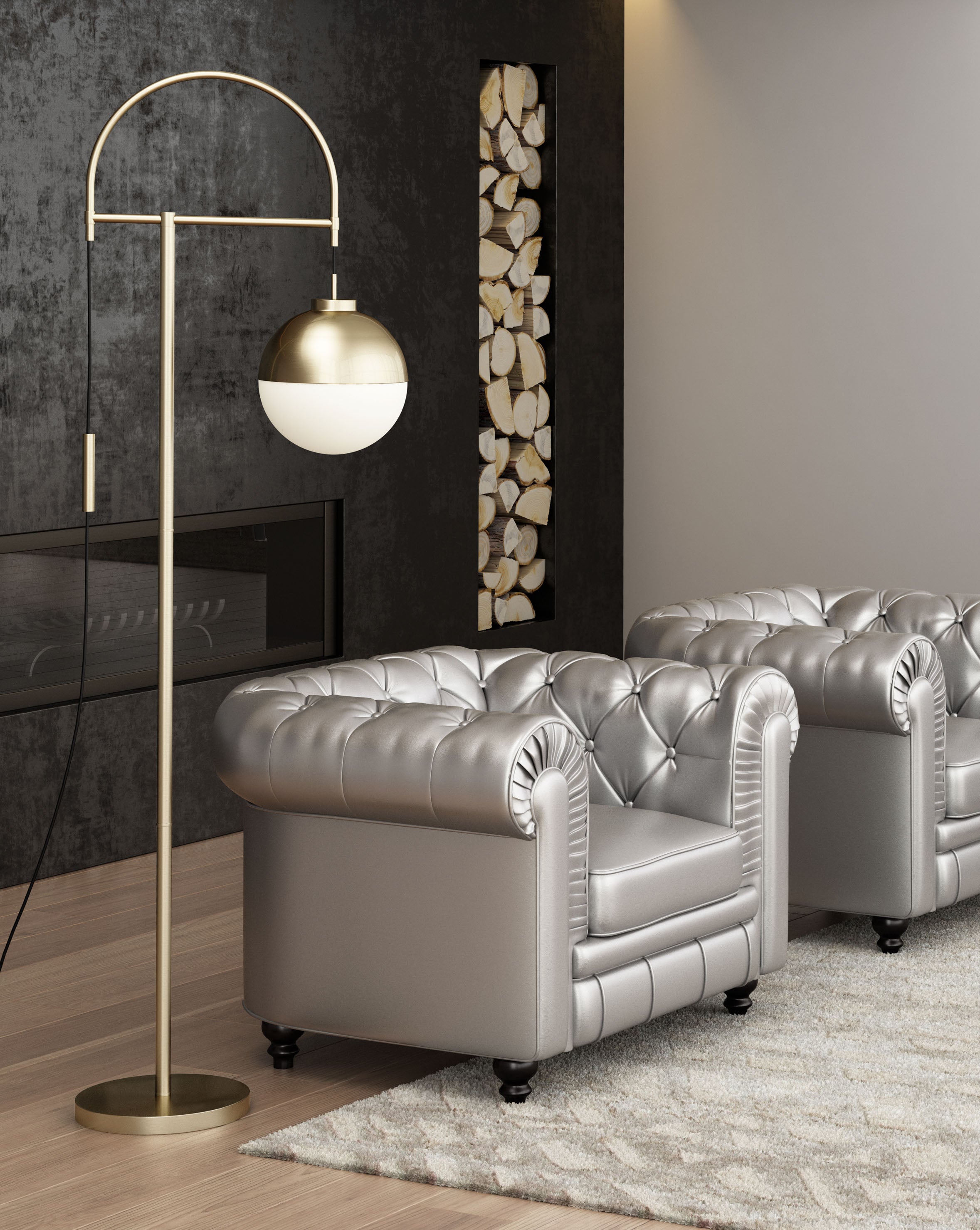 Zuo Modern Waterloo Arc Floor Lamp