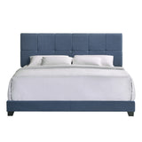 Intercon Devlin Modern Contemporary Upholstered King Bed UB-BR-DVLKNG-DEN-C UB-BR-DVLKNG-DEN-C