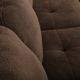 Canterbury Chocolate Fabric Sectional Set