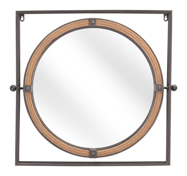 Zuo Modern Capell Steel, MDF, Glass Modern Commercial Grade Mirror Gray Steel, MDF, Glass