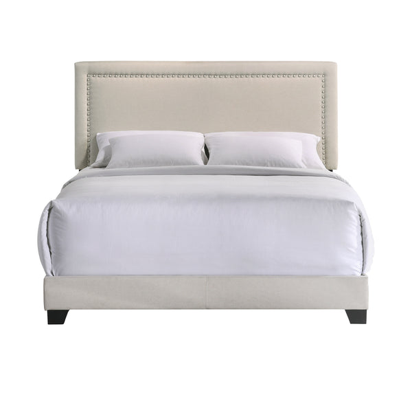 Intercon Zion Modern Upholstered Queen Bed UB-BR-ZONQEN-FOG-C UB-BR-ZONQEN-FOG-C
