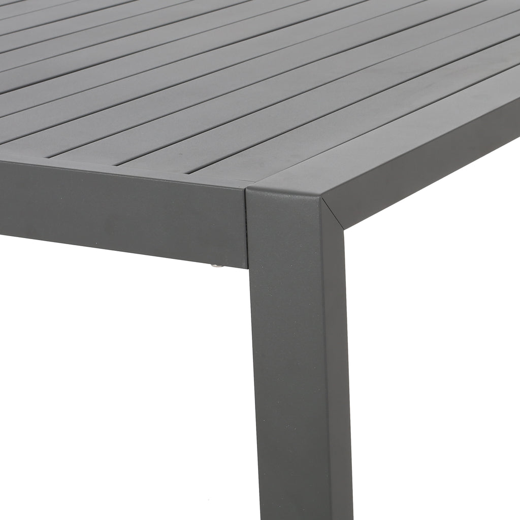 Navan Outdoor Dining Table, Gray Noble House