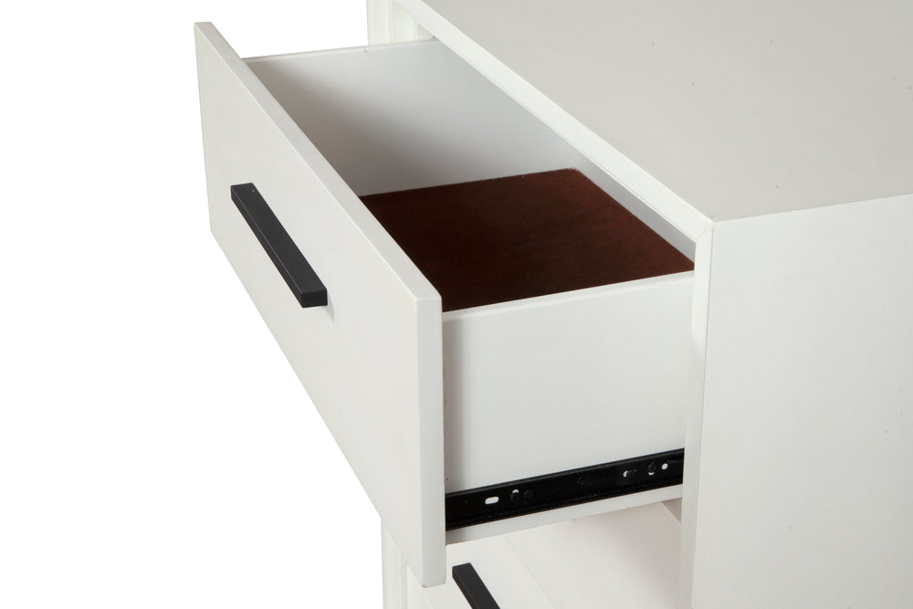 Nova Small Chest in Chic Chalk White - Fully Assembled Mahogany with Felt Lined Drawer & Glides