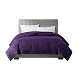 Windom Casual 100% Polyester 3M Scotchgard Microfiber Down Alternative Blanket Purple King:108"x90"