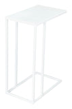 Zuo Modern Atom Iron Modern Commercial Grade Side Table White Iron