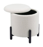 Zuo Modern Calistoga 100% Polyester, Plywood, MDF, Beech Wood Modern Ottoman Ivory 100% Polyester, Plywood, MDF, Beech Wood