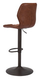 English Elm EE2809 100% Polyurethane, Plywood, Steel Modern Commercial Grade Bar Chair Vintage Brown, Dark Bronze 100% Polyurethane, Plywood, Steel