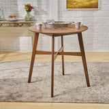 Gavin Natural Walnut Finish Wood Counter Height Table Noble House