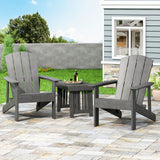Culver Outdoor Adirondack Chairs (Set of 2), Gray