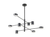 Bethel Black LED Chandelier in Metal