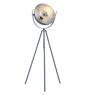 Bethel Chrome Floor Lamp in Metal