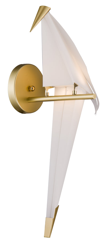 Bethel Gold LED Wall Sconce in Metal & Acrylic